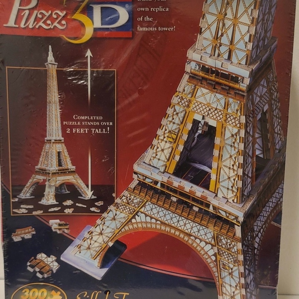 3D Eiffel Tower Puzzle - NEW IN BOX! Milton Bradley